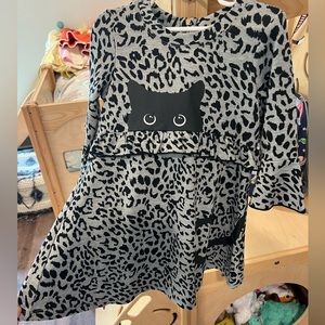 Size 6 Truly Me black cat dress